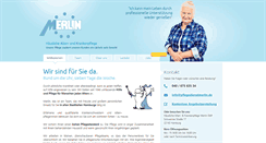 Desktop Screenshot of pflegedienstmerlin.de